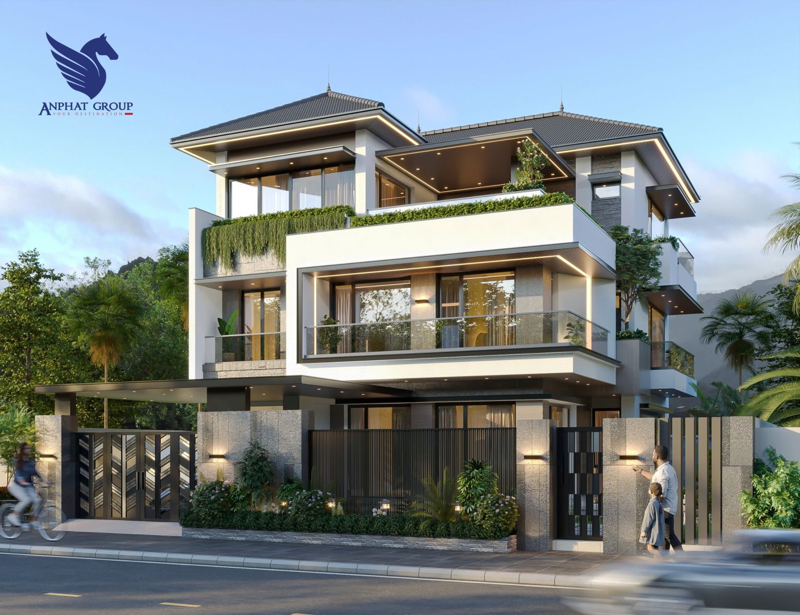 Biệt thự mái nhật luôn mang đến một vẻ đẹp bền vững