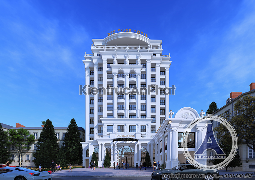 Thiết kế mẫu khách sạn 5 sao tân cổ điển