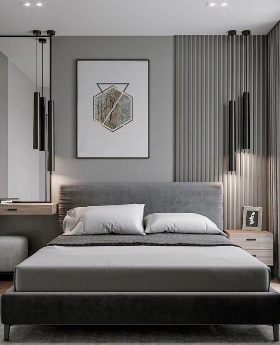 Thiết kế phòng ngủ hiện đại đẹp, ấm áp mang tính thẩm mỹ 2